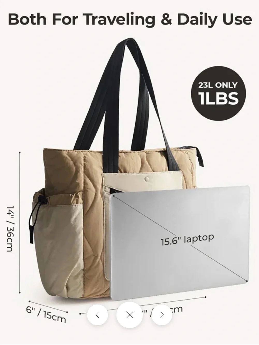 Bagsmart Par 23L Laptop Tote